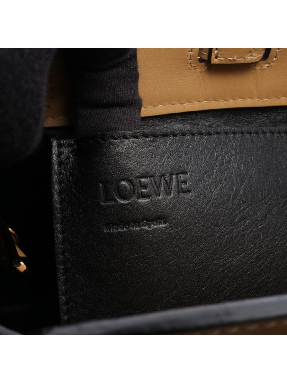 Loewe Lazo Mini Bag Beige Leather - Picture 4 of 7